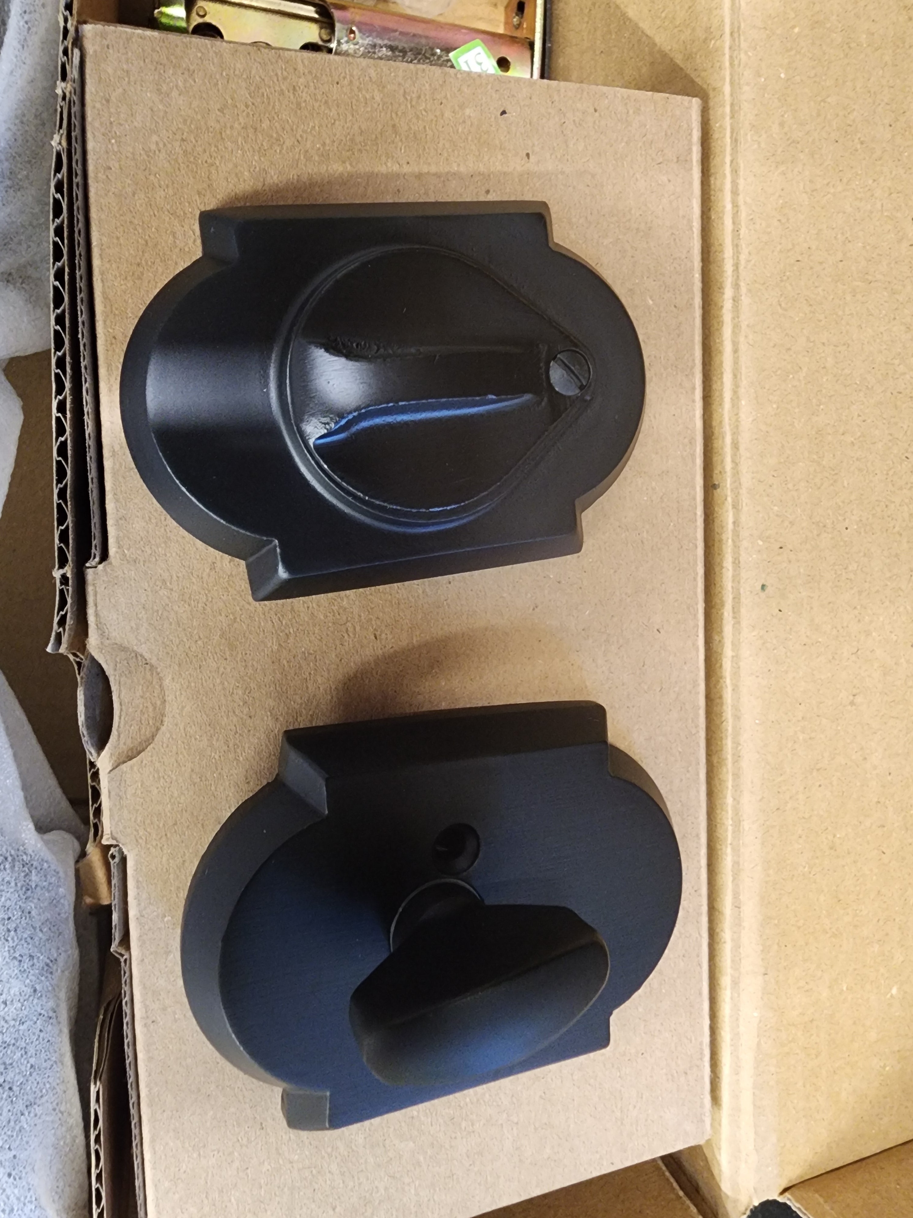 Custom Matte Black Handleset for Left Hand Door