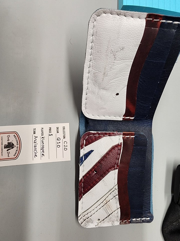 Colorado Avalanche Hockey Gear Wallet Blue White Burgundy Interior HFC Kuemper