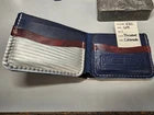 Colorado Avalanche Hockey Gear Wallet Silver Burgundy Blue HFC Theodore Signed