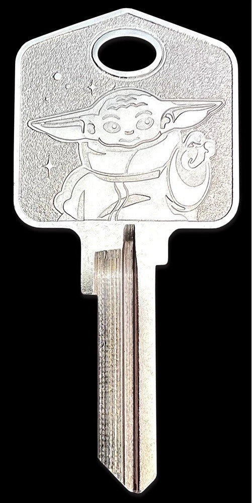 Baby Yoda Stamped house key SC1 or KW1 new