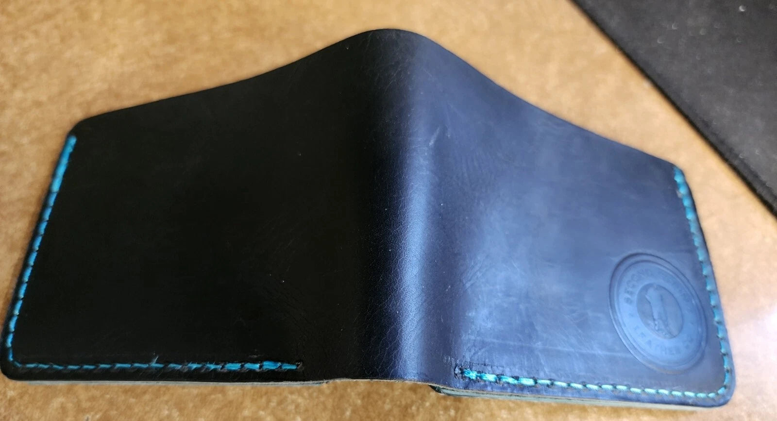 San Jose Sharks Hockey Gear Wallet Black with Black & Teal Interior. HFC