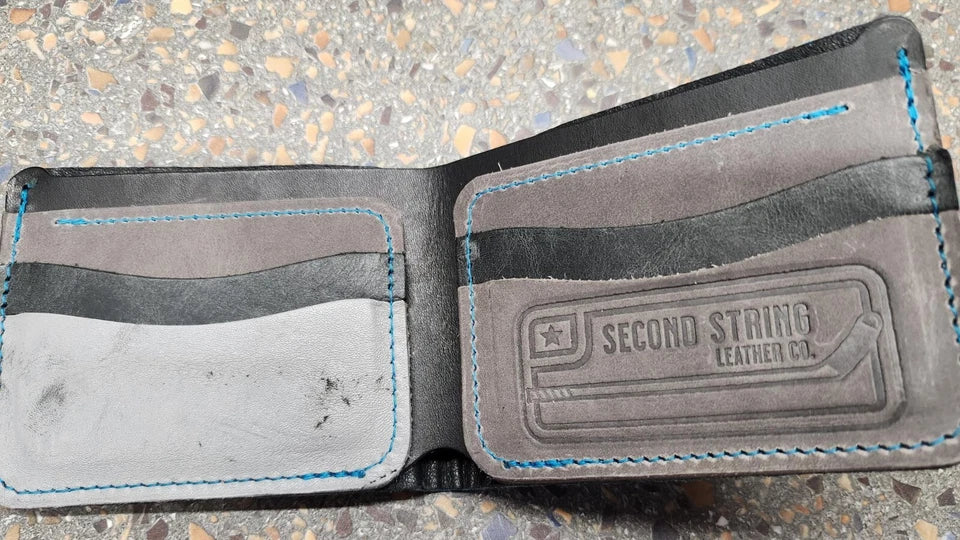 Cooper Hockey Gear Wallet Teal exterior grey interior San Jose Sharks HFC
