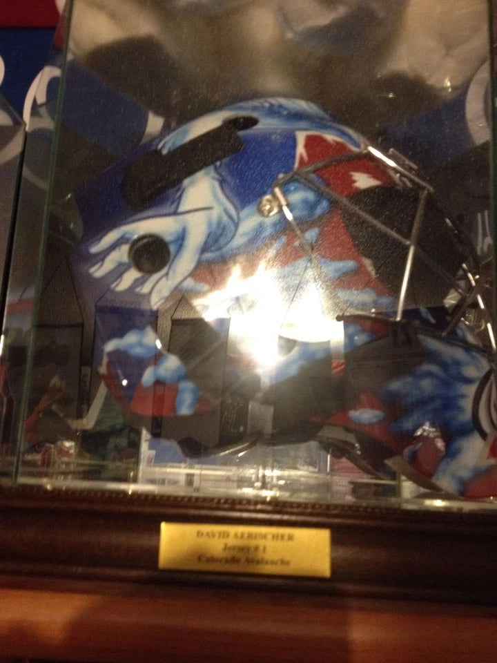 David Aebischer Full Size Goalie Mask Colorado Avalanche