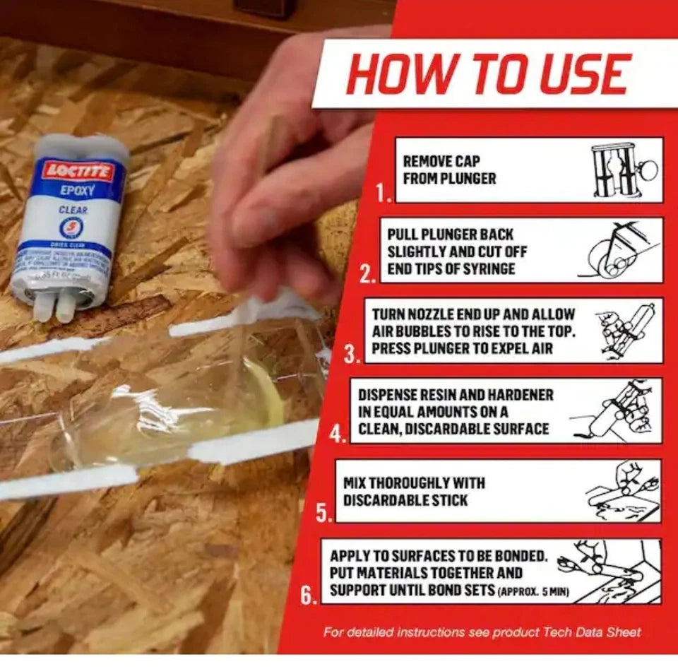 Loctite Quick Set High Strength 5 Minute Epoxy Resin Multi-Purpose 0.85 oz