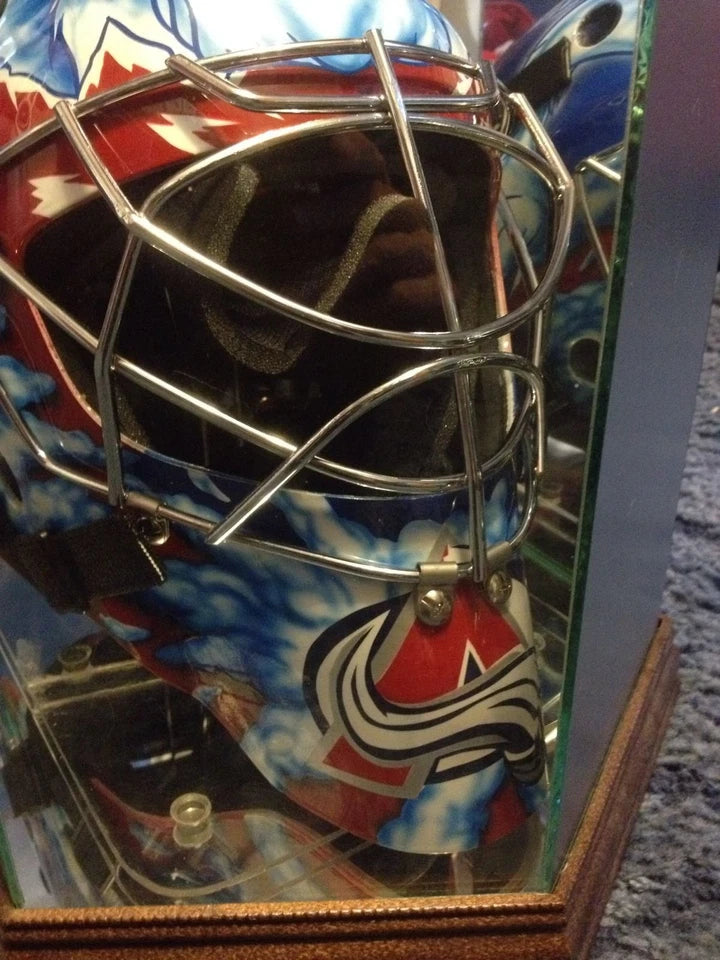 David Aebischer Full Size Goalie Mask Colorado Avalanche