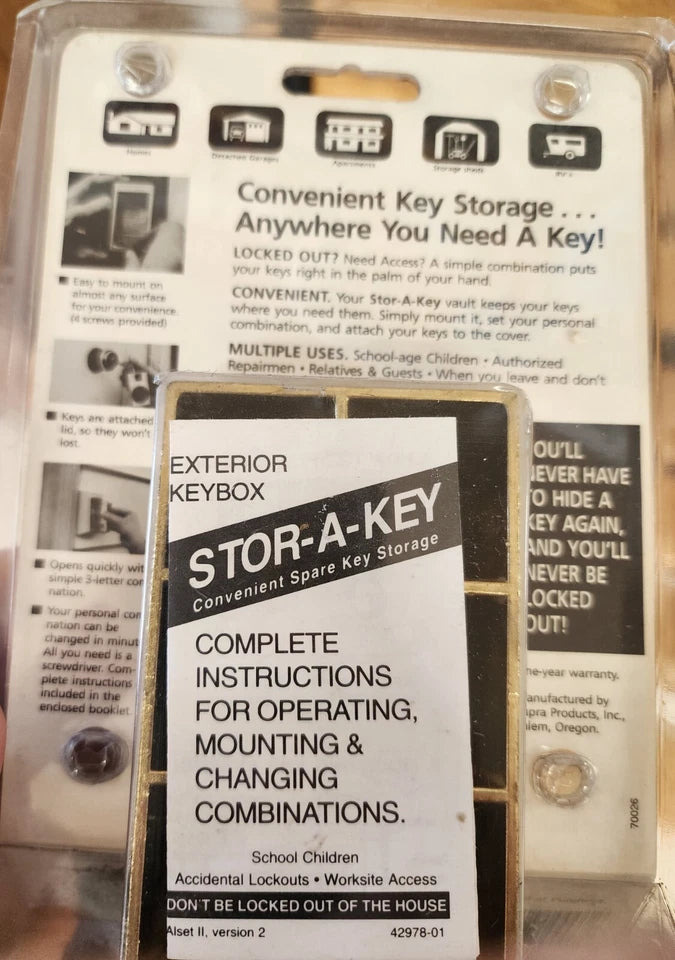 Combination Dial Wall Mount Key Storage Box STOR-A-KEY