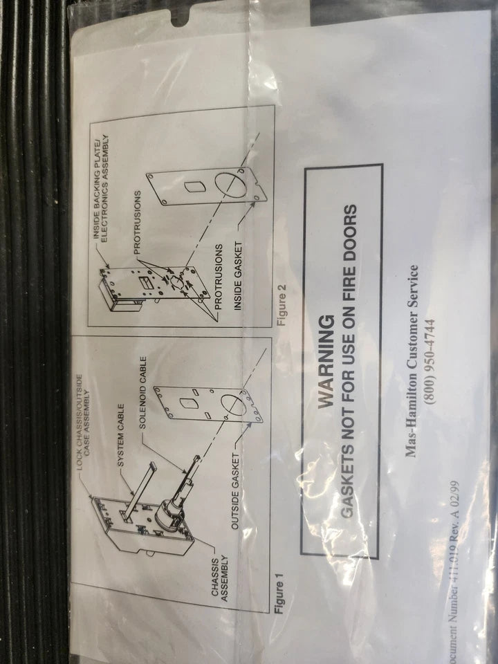Kaba-Mas Power Lever Outdoor Gasket Installation Kit AKA DormaKaba ILCO