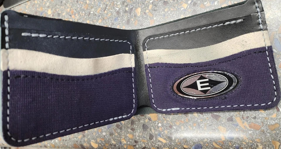 Hockey Fights Cancer Hockey Gear Wallet Purple & Black Anaheim Ducks