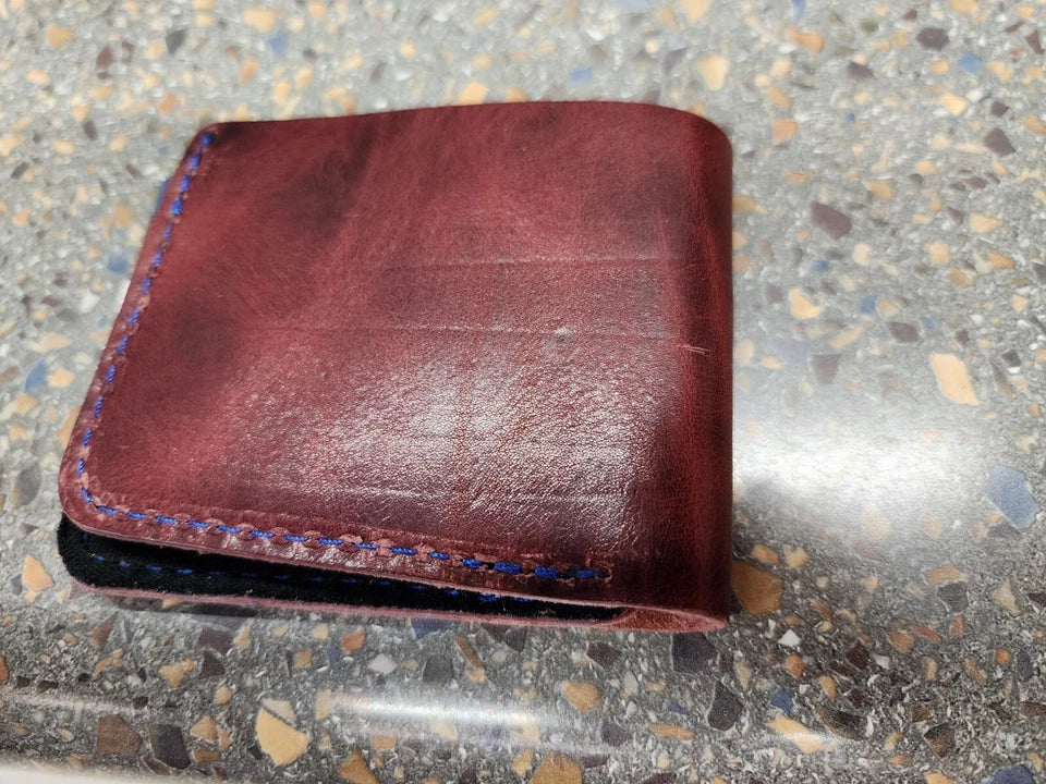 Colorado Avalanche Hockey Gear Wallet Burgundy White Black Interior HFC GRUBAUER