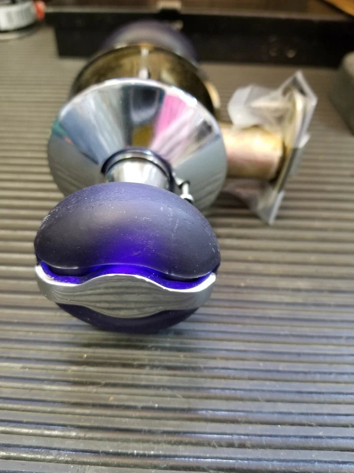 Emtek Zurich Blue Privacy Knob 2 3/8 Backset