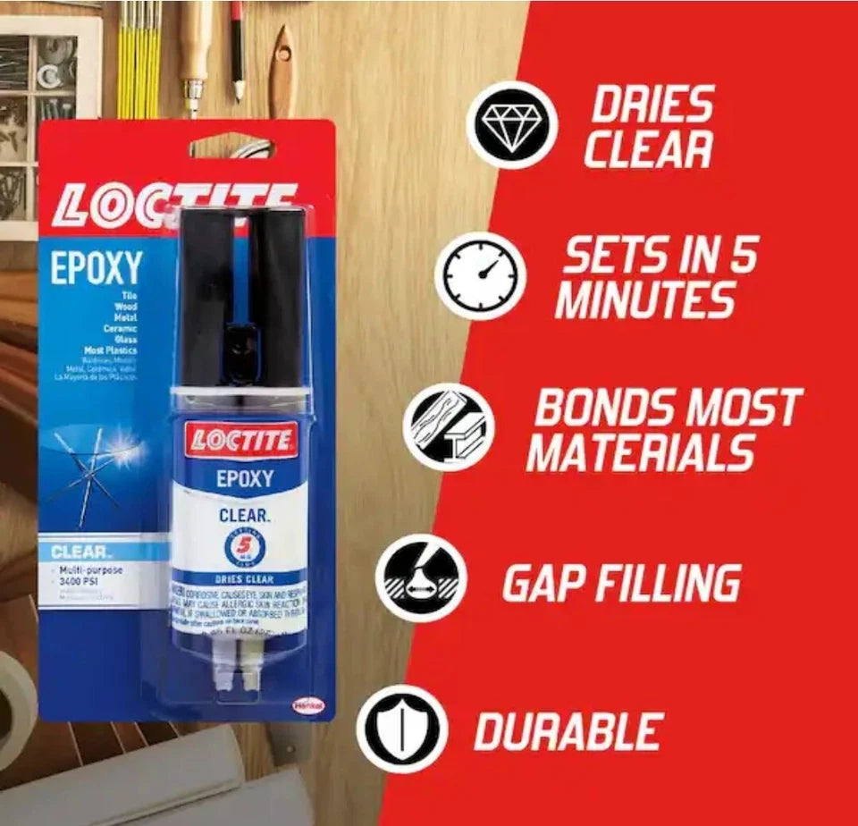 Loctite Quick Set High Strength 5 Minute Epoxy Resin Multi-Purpose 0.85 oz