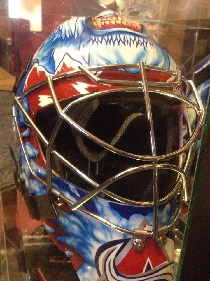 David Aebischer Full Size Goalie Mask Colorado Avalanche