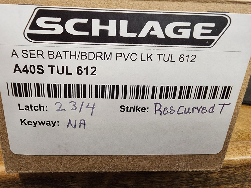 Schlage A Series Privacy Tulip Knob 612 Finish 2 3/4'' Backset