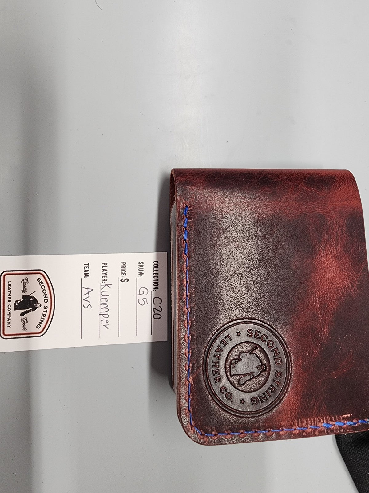 Colorado Avalanche Hockey Wallet Burgundy Exterior Blue White Kuemper HFC