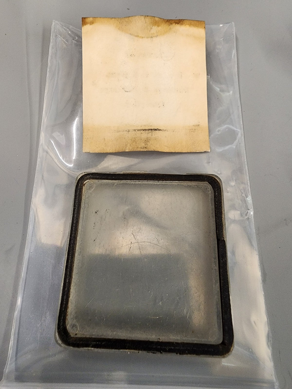 Duncan Miller Model 50 Parking Meter Back Plate Window And Inner Paper OEM
