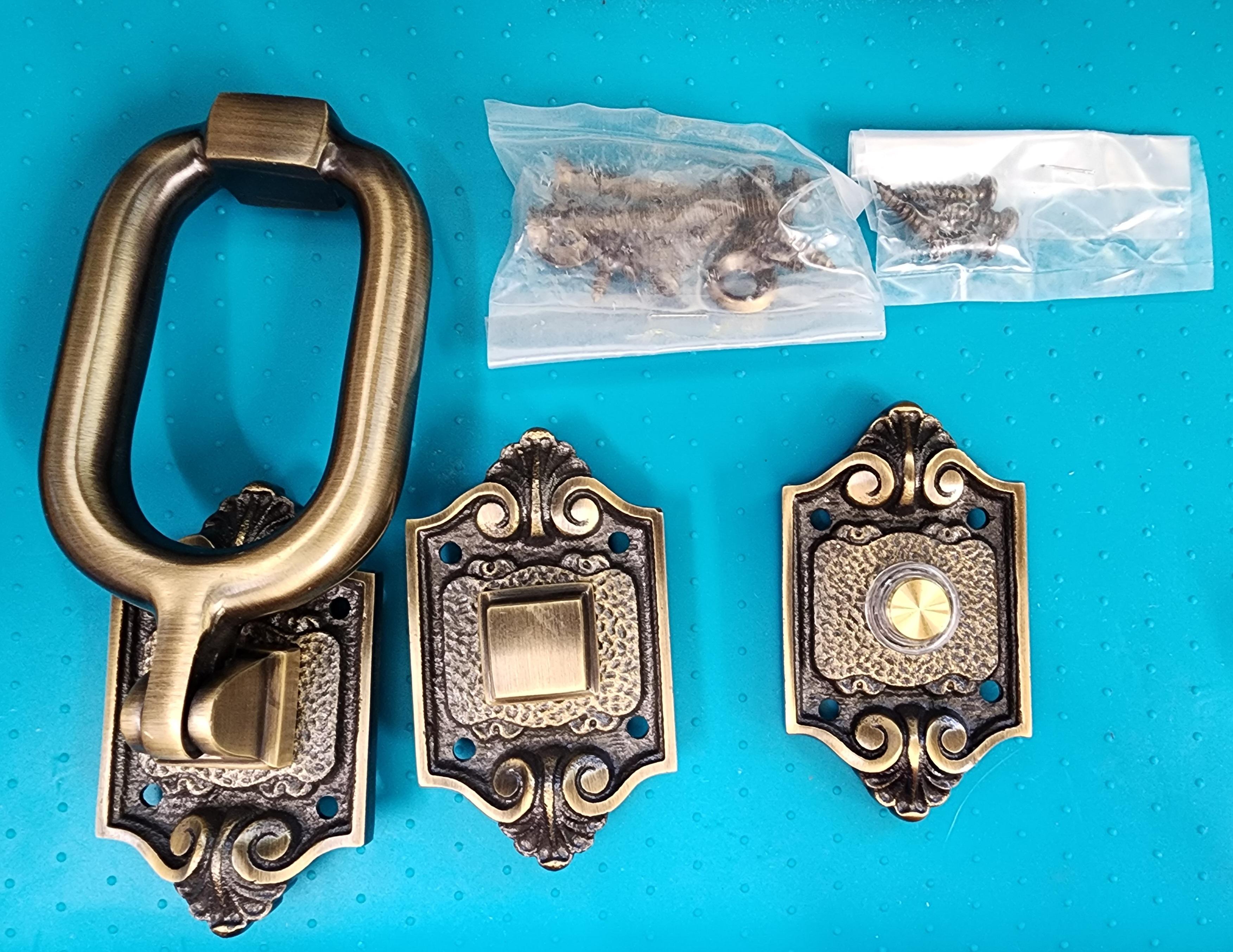 Schlage Parthenon Doorbell and Knocker Set