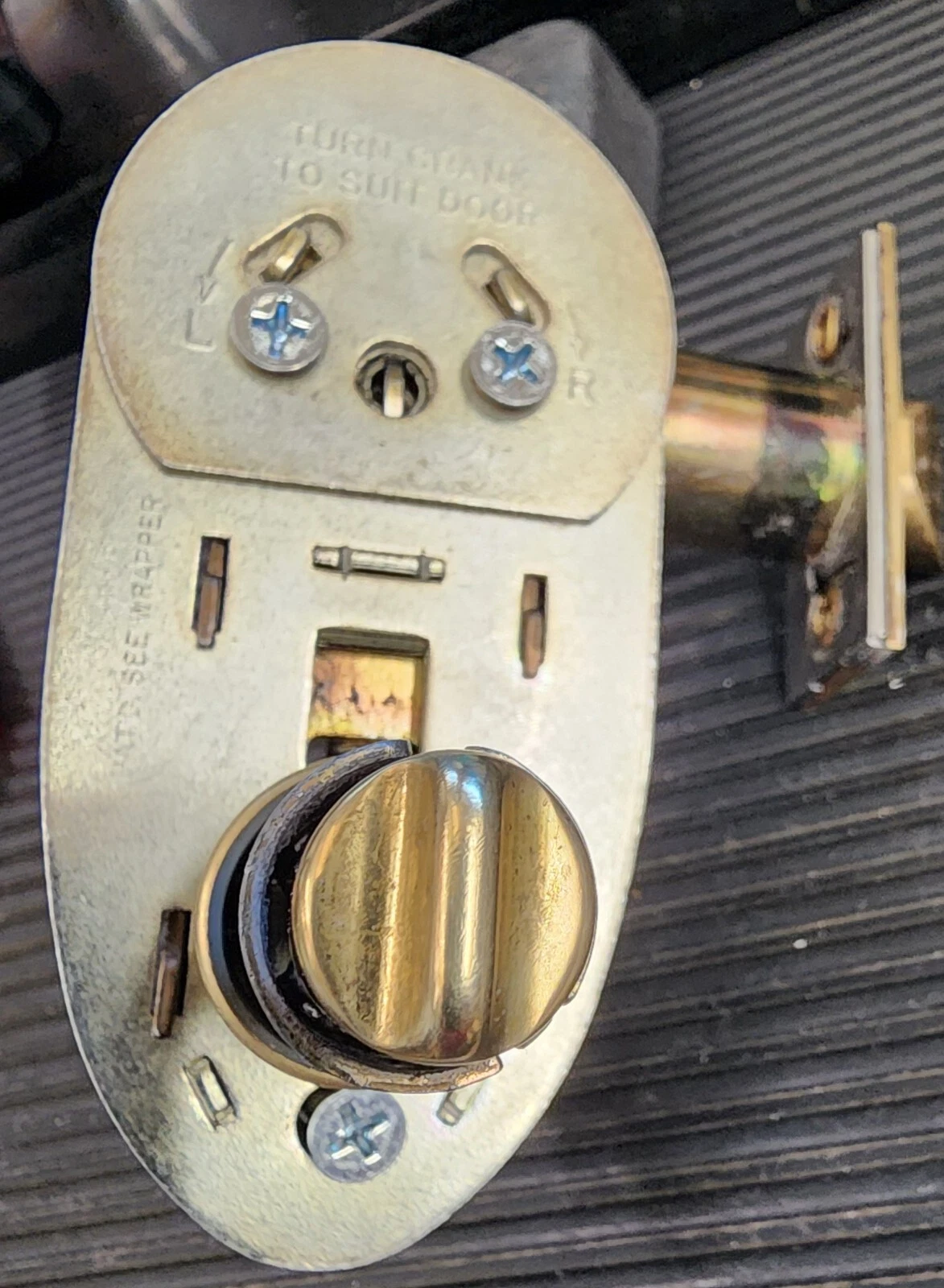 Schlage E Series Handleset Parts Brass Finish