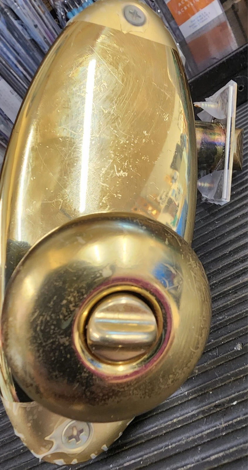 Schlage E Series Handleset Parts Brass Finish