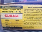 Schlage E Series Handleset Kenwood Design 605 finish New W/ Tulip interior trim
