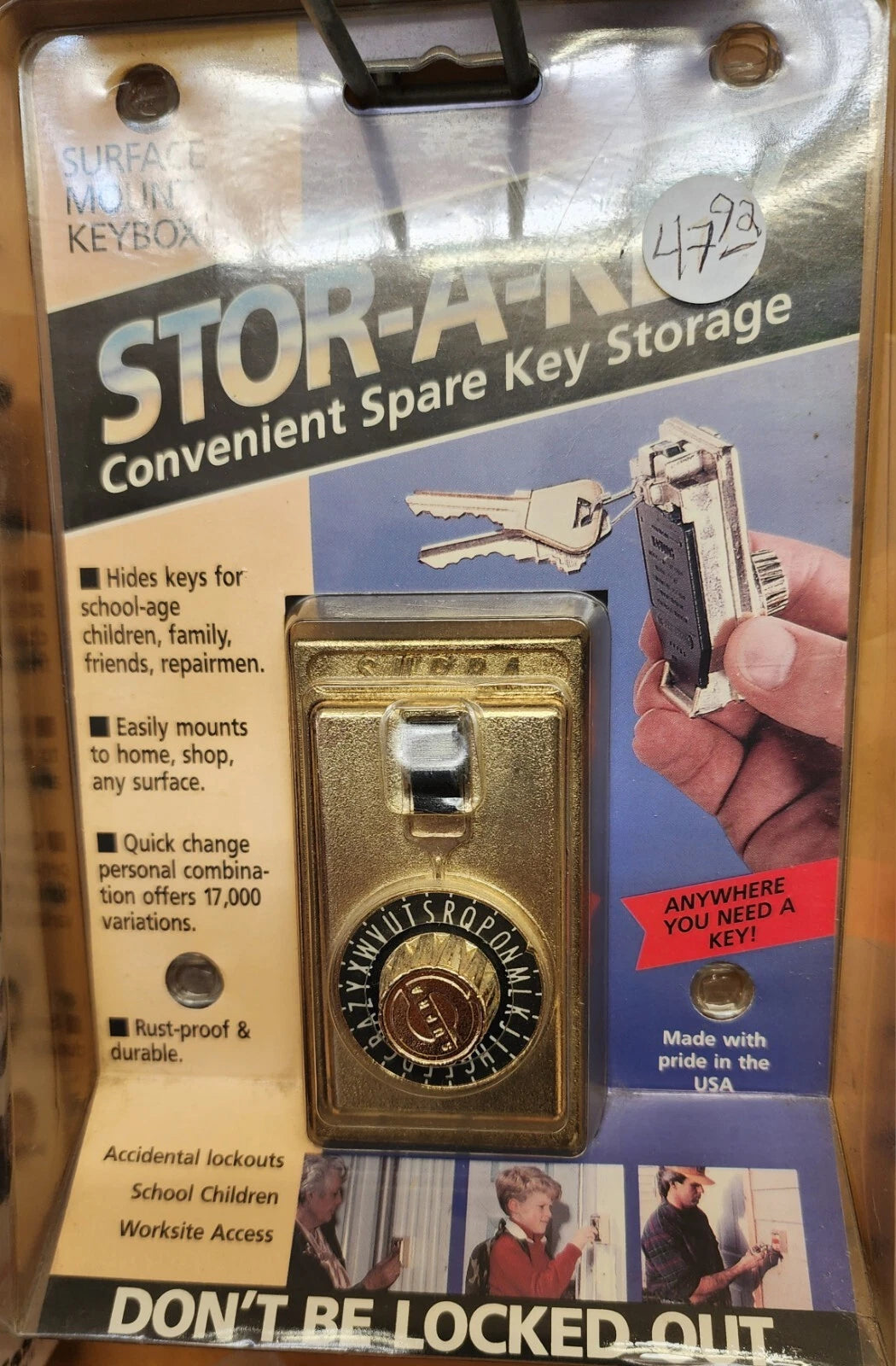Combination Dial Wall Mount Key Storage Box STOR-A-KEY
