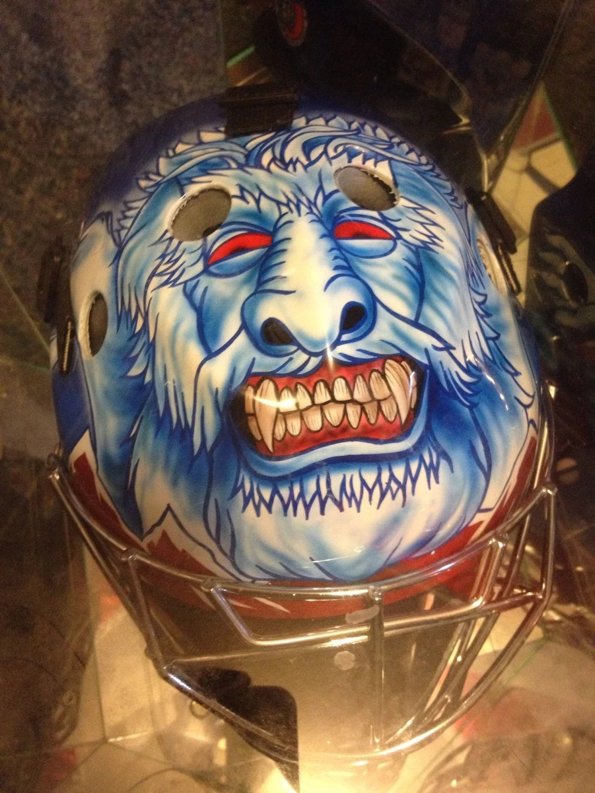 David Aebischer Full Size Goalie Mask Colorado Avalanche