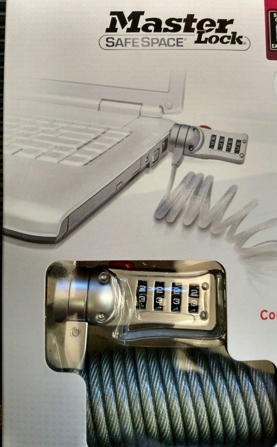 master lock 2120D computer lock NEW