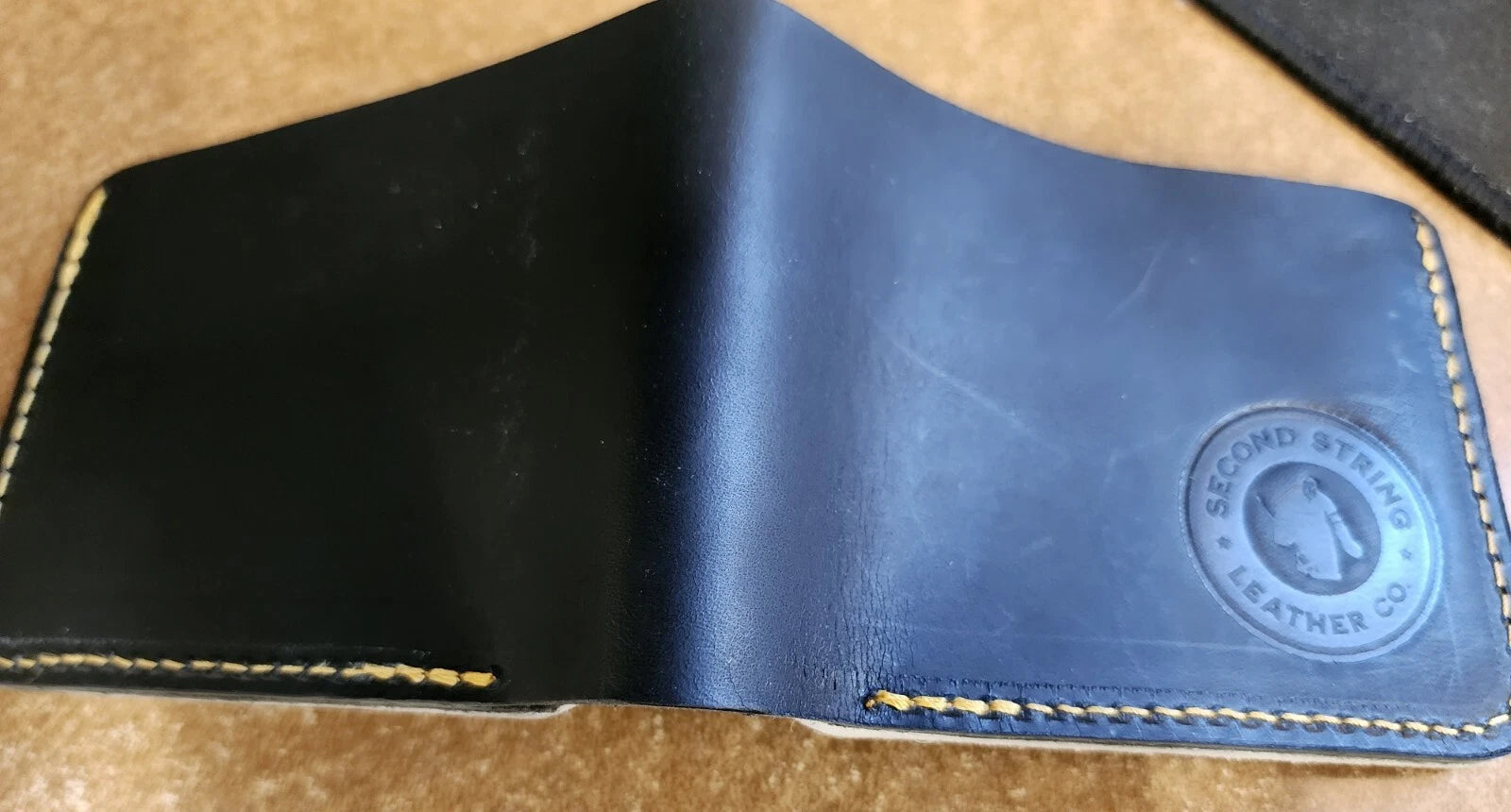 Pittsburgh Penguins Hockey Gear Wallet Black with White & Gold Interior. HFC