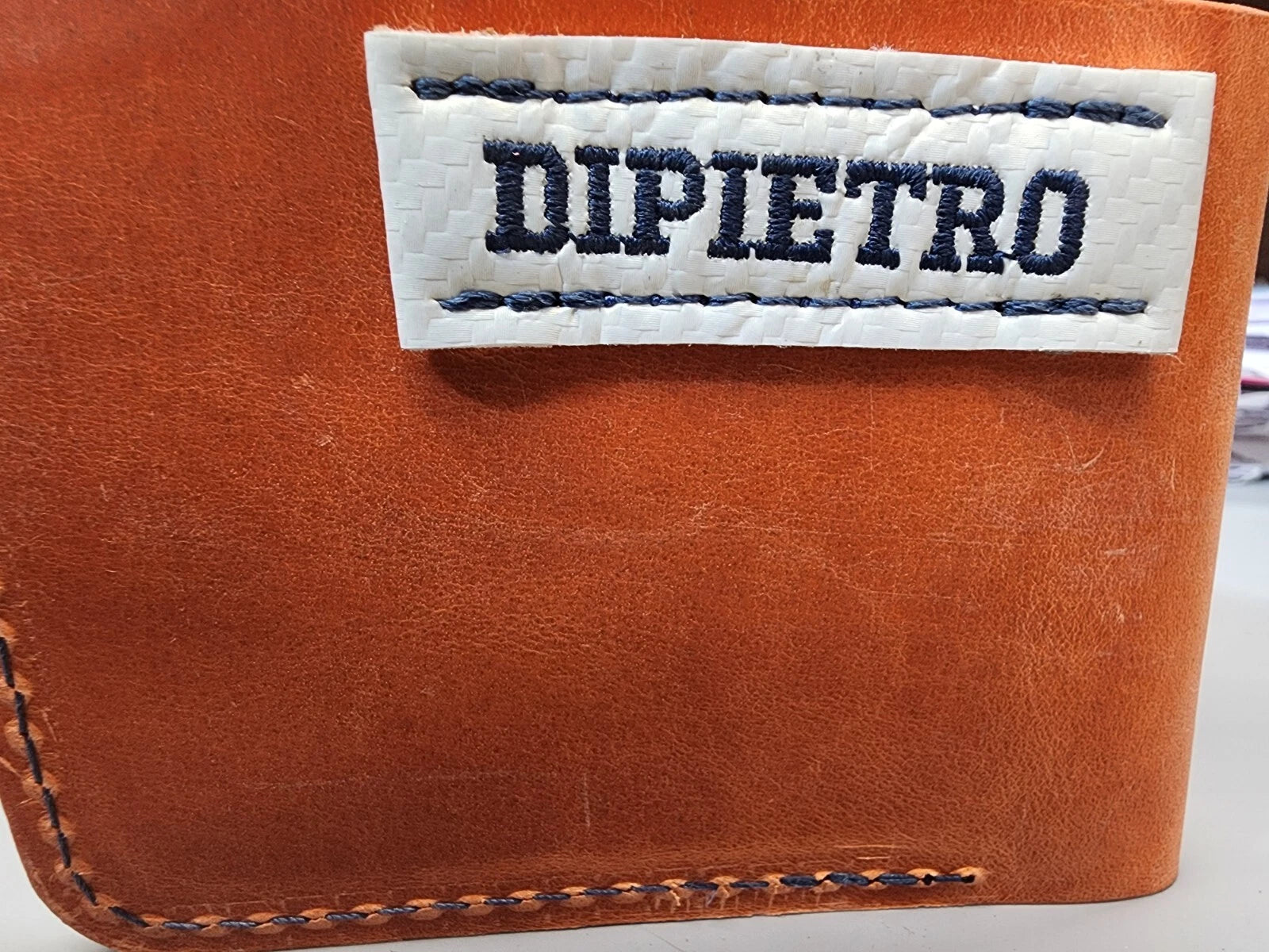 NY Islanders Hockey Gear Wallet Orange White Blue Interior HFC DIPIETRO