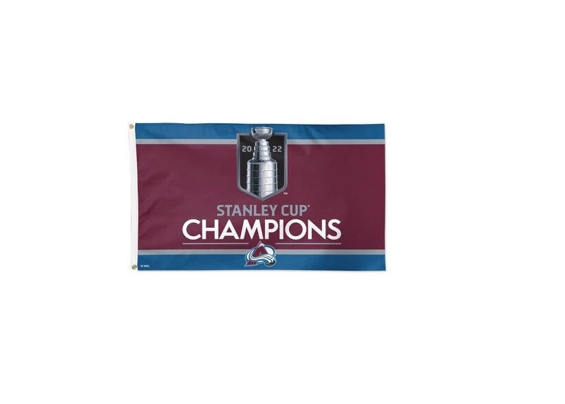 Colorado Avalanche 2022 Stanley Cup Champions 3' x 5' 1-Sided Deluxe Flag