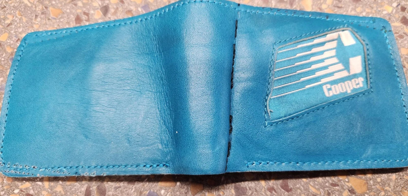 Cooper Hockey Gear Wallet Teal exterior grey interior San Jose Sharks HFC
