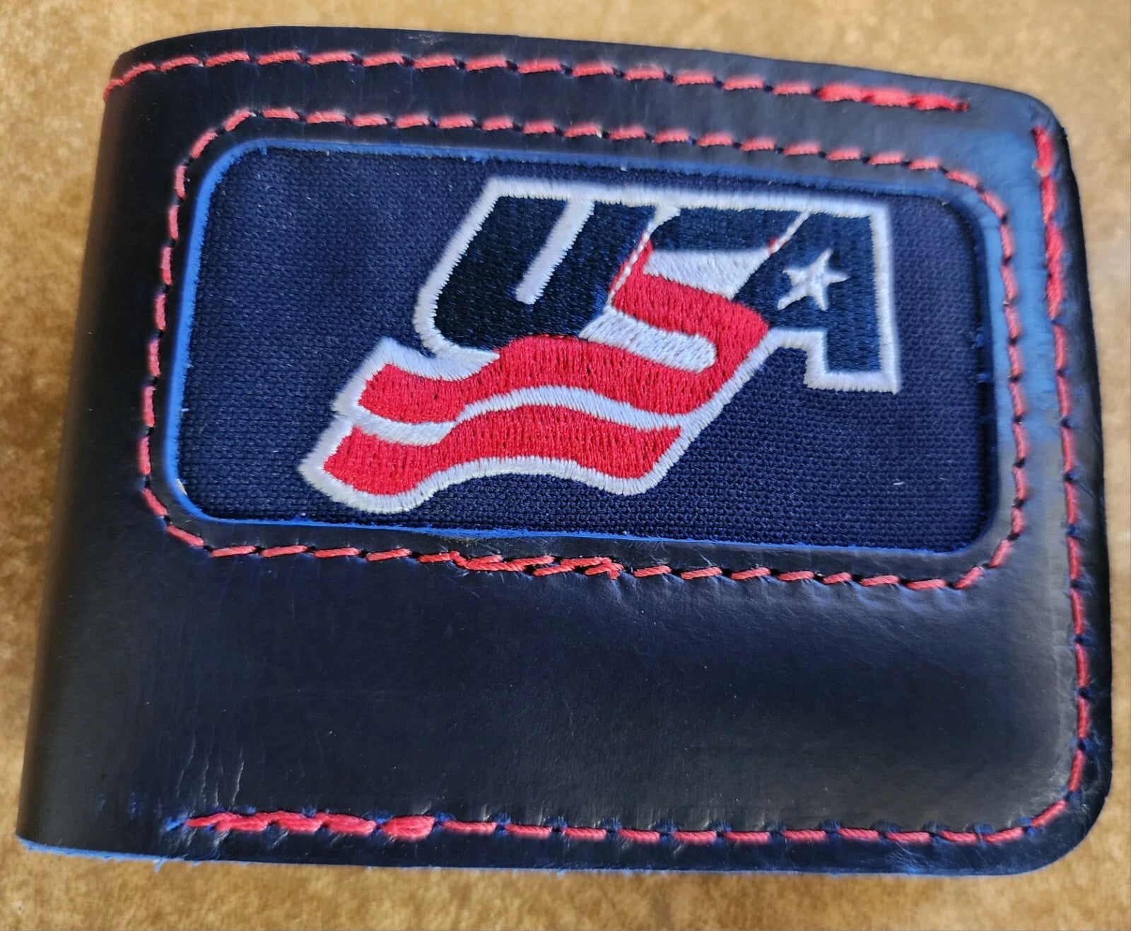 Team USA  Hockey Gear Wallet Hockey Fights Cancer Nike Air Red White & Blue