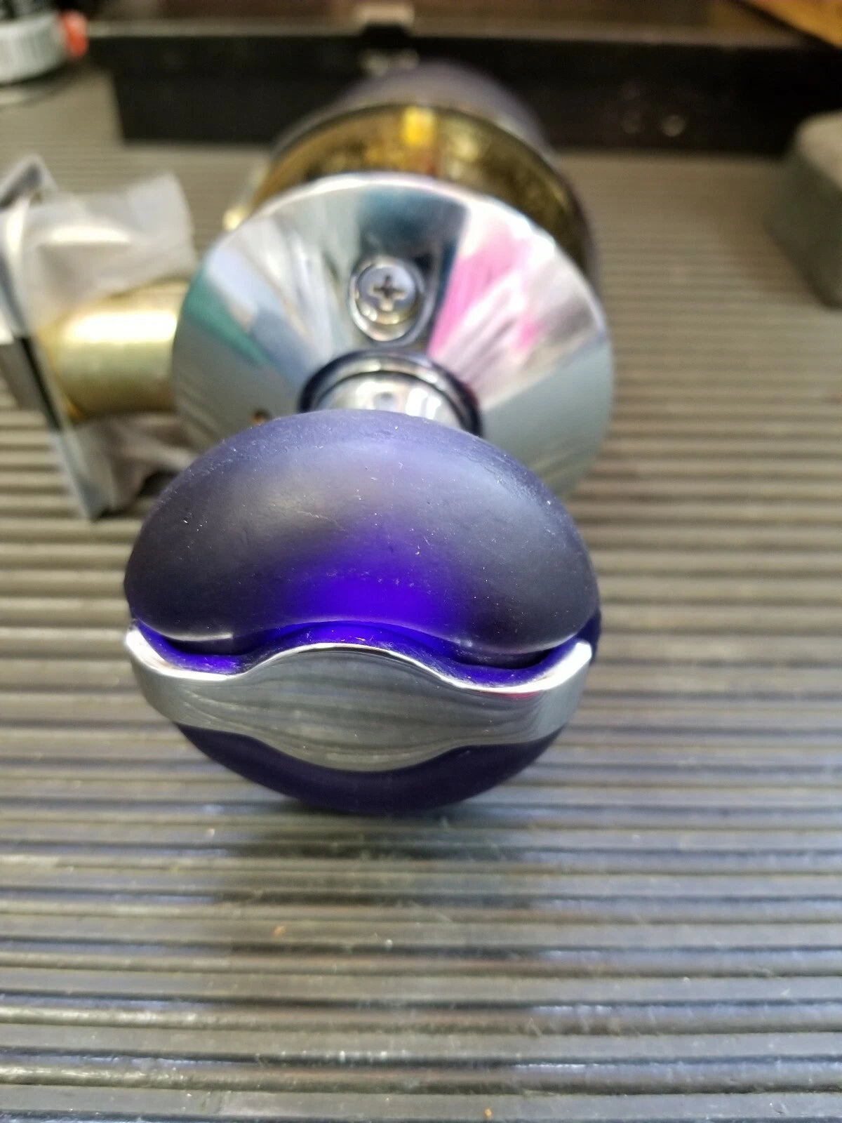Emtek Zurich Blue Privacy Knob 2 3/8 Backset