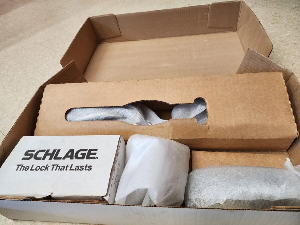 Schlage E Series Handleset Plymouth Design with Knob Trim 609 Finish