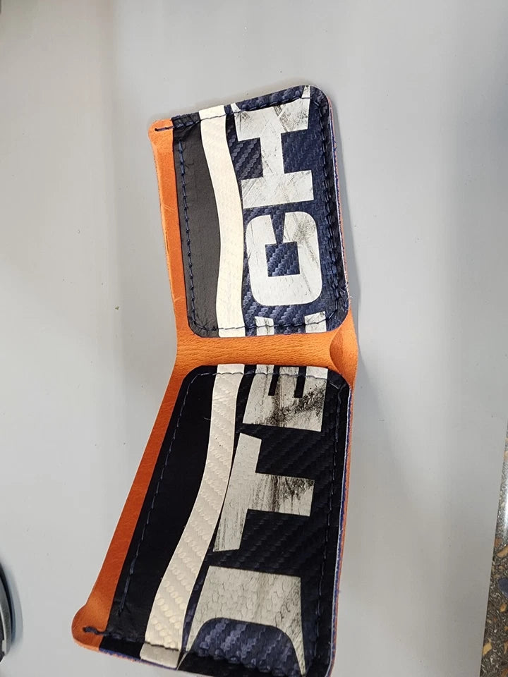 NY Islanders Hockey Gear Wallet Orange White Blue Interior HFC DIPIETRO