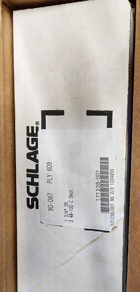 Schlage E Series Handleset Plymouth Design with Knob Trim 609 Finish