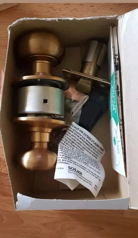 Vintage Schlage Classroom Function Knob 612 NIB