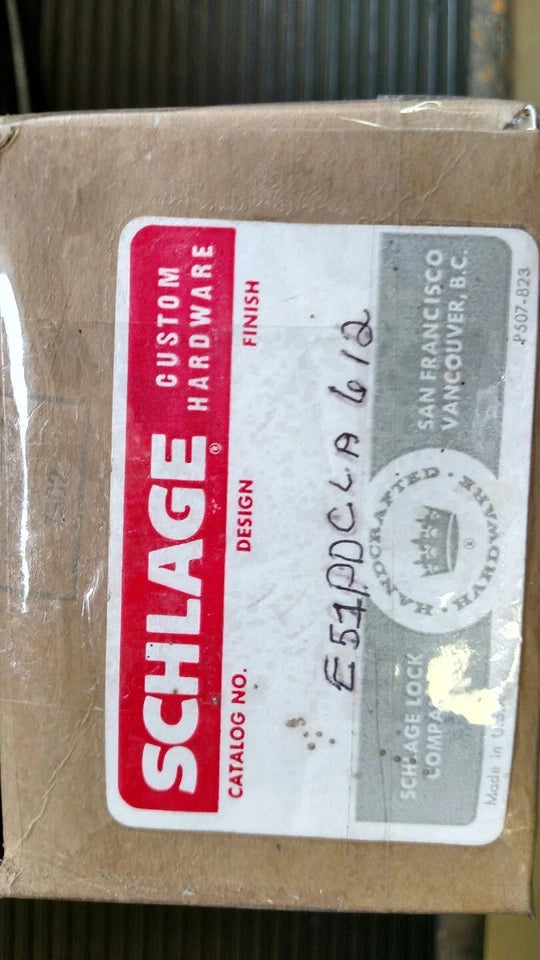 Schlage E Series Sussex Spade design 612
