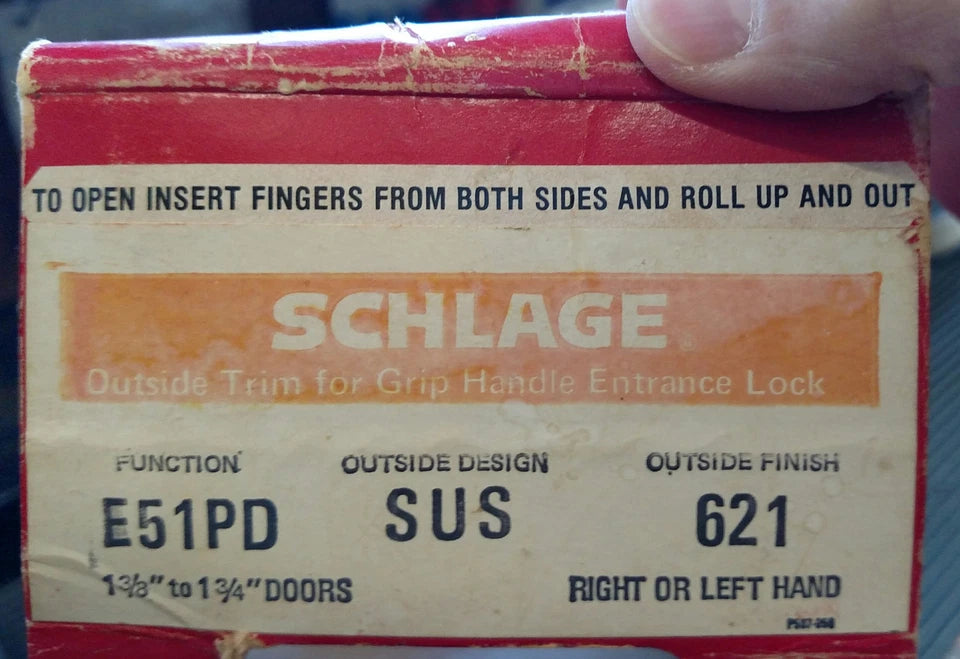 Schlage E Series Sussex Spade Design 621