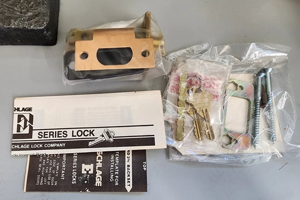 Schlage E Series Handleset Waverly x Plymouth 612 NEW