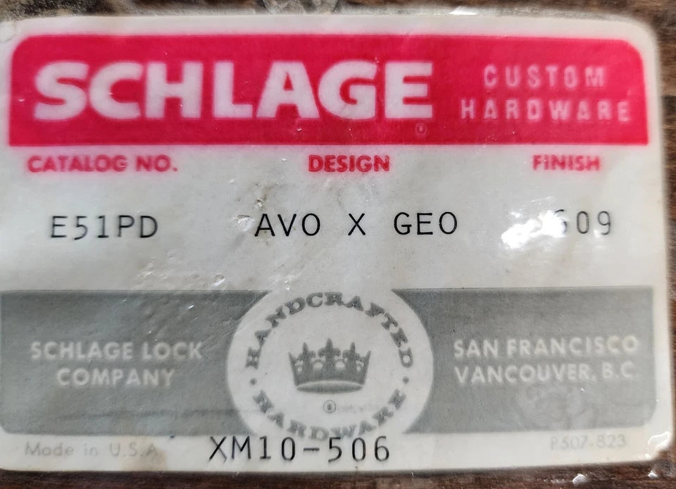 Schlage E Series Avon Design 609