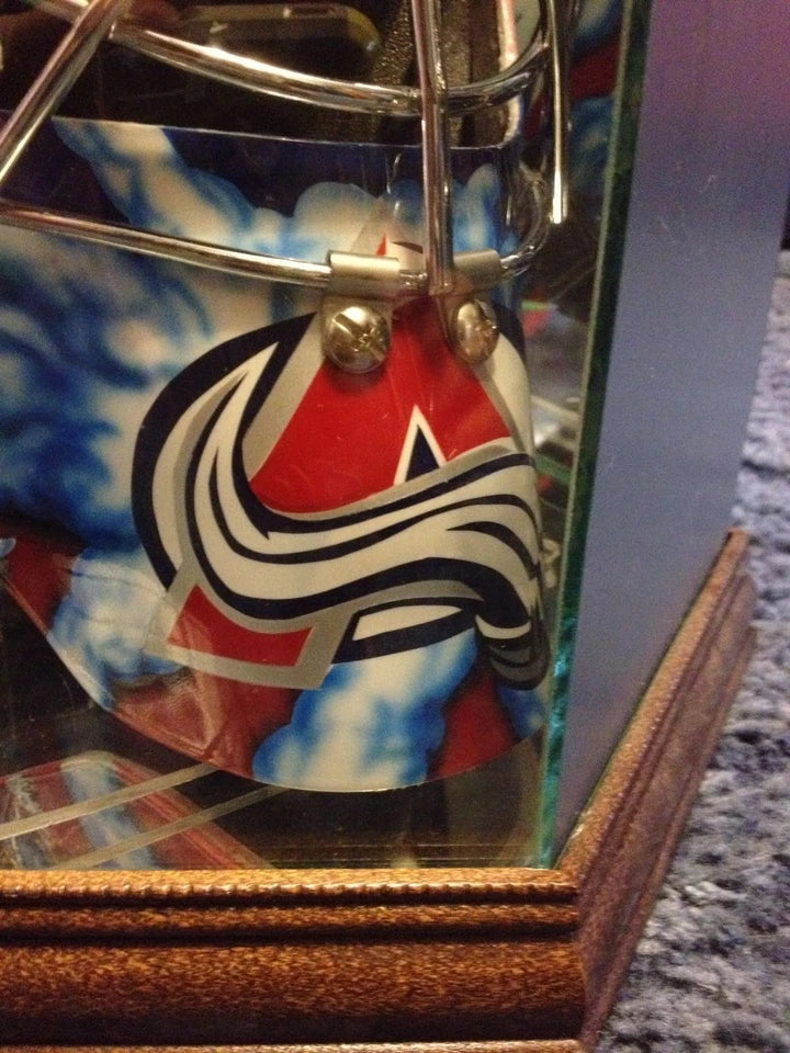 David Aebischer Full Size Goalie Mask Colorado Avalanche